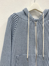 WAFFLE HOOD ZIP-UP (2C)