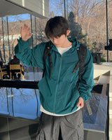Naru Gofcore Windbreaker(Light Blue)