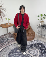 ラッフィブラッシュクロップカーディガン