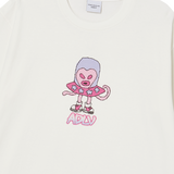 25SS HEART ALIEN SHORT SLEEVE T-SHIRT CREAM