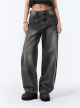 BTB : BREEZE WASHING JEANS [ASH CHARCOAL] [UNISEX]