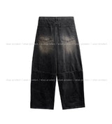 Kench incisional balloon denim pants