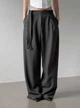 Bandell Strap Pintuck Slacks
