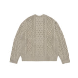 24FW LOW GAUGE CABLE KNIT BEIGE