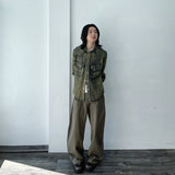Denim Vintage Washed Double Pocket Boxy Shirt