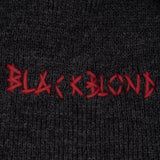 BLACKBOND エンブロスロゴピアスビーニー (チャコール)