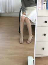 Glue Satin Midi Skirt (2 colors)