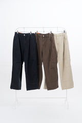 Eco Knee Incision Curved Wide Pants