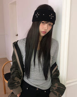 Sohin Cross Stud Knit Hairband
