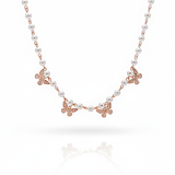 バタフライワルツチョーカーネックレス - Rosegold Color