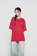 24FW SNOW BEAR SHORT SLEEVE T-SHIRT DARK RED