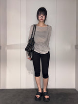 Shy Black Capri Jeans
