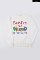 Weekend pop printed sweatshirt