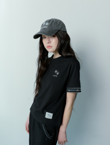 CILLIN STRIPE EYELET POINT HALF T (2Color)