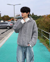 ノティニットフーディージップアップ (Beige)