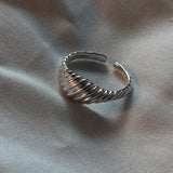 [925silver] ミニクロワッサンリング