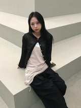 サニーシースルーサマーフーディドカーディガン (3c)