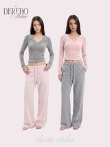 mood check cotton banding casual pants (REGULAR TYPE)