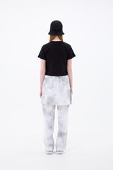 HEART LOGO CROP T-SHIRT / BLACK
