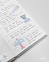 Silver Foil Object Writable Paper Kiss Cut Tape