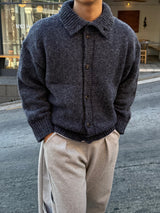 Eden high neck knit cardigan