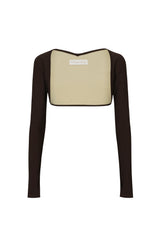 LEOTARD BOLERO CARDIGAN_Mocha