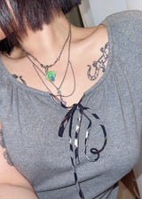 [Hearts2Hearts Juun] Trippy mushroom necklace.07 (8color)