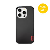 【MADE】マットブラック ポピーレッド iPhoneケース [Matte Glass/Magsafe]