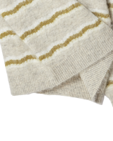 25FW WAVE STRIPE MOHAIR KNIT IVORY
