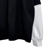 crying layered hoodie