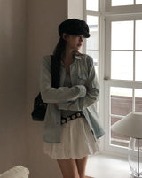 Icy Western Pocket Denim Shirt