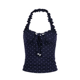 Jenya Dot Halter Top