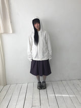 button flower hood zip-up