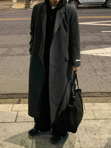  [Premium] Metin Hidden Maxi Wool Coat