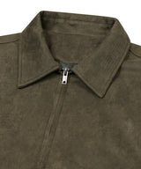 87-STAN009 [Vegan Suede] Standard Blouson Suede Jacket KHAKI