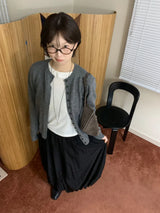 Button wool cardigan