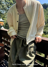 [S/S] Clean crop cardigan(3color)