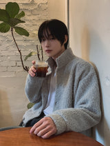 メリーアルパカハイネックカーディガン