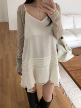 Soy V-neck see-through cardigan (4 colors)