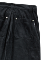 25FW WOMAN ベルベットストレートパンツ ブラック