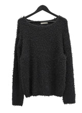 Alpaca Boat Neck Long Sleeve Knit