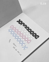 Silver Foil Dotted Writable Paper Tape