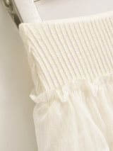 Frill lace banding mini skirt 231138038