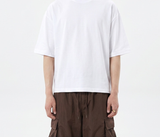 オーバーフィットクールドライバックスリットスリーブTシャツ ホワイト