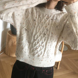 Nata Bokashi Twisted Round Knitwear