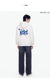 graffiti font logo 2-way zip-up (4color)