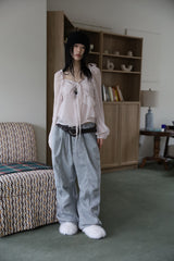 Sage chiffon blouse