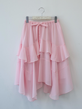 シフォンアンバランススカート