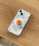 Button Layered Tok_03 phone grip holder