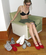 NEW Bliss 0025. Studded Mesh Flat - 2colors